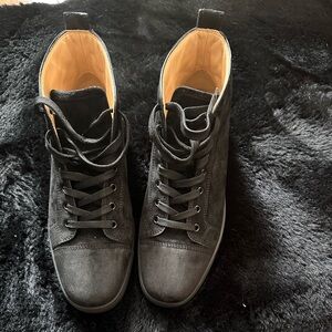 Christian Louboutin Black High-Top Sneakers